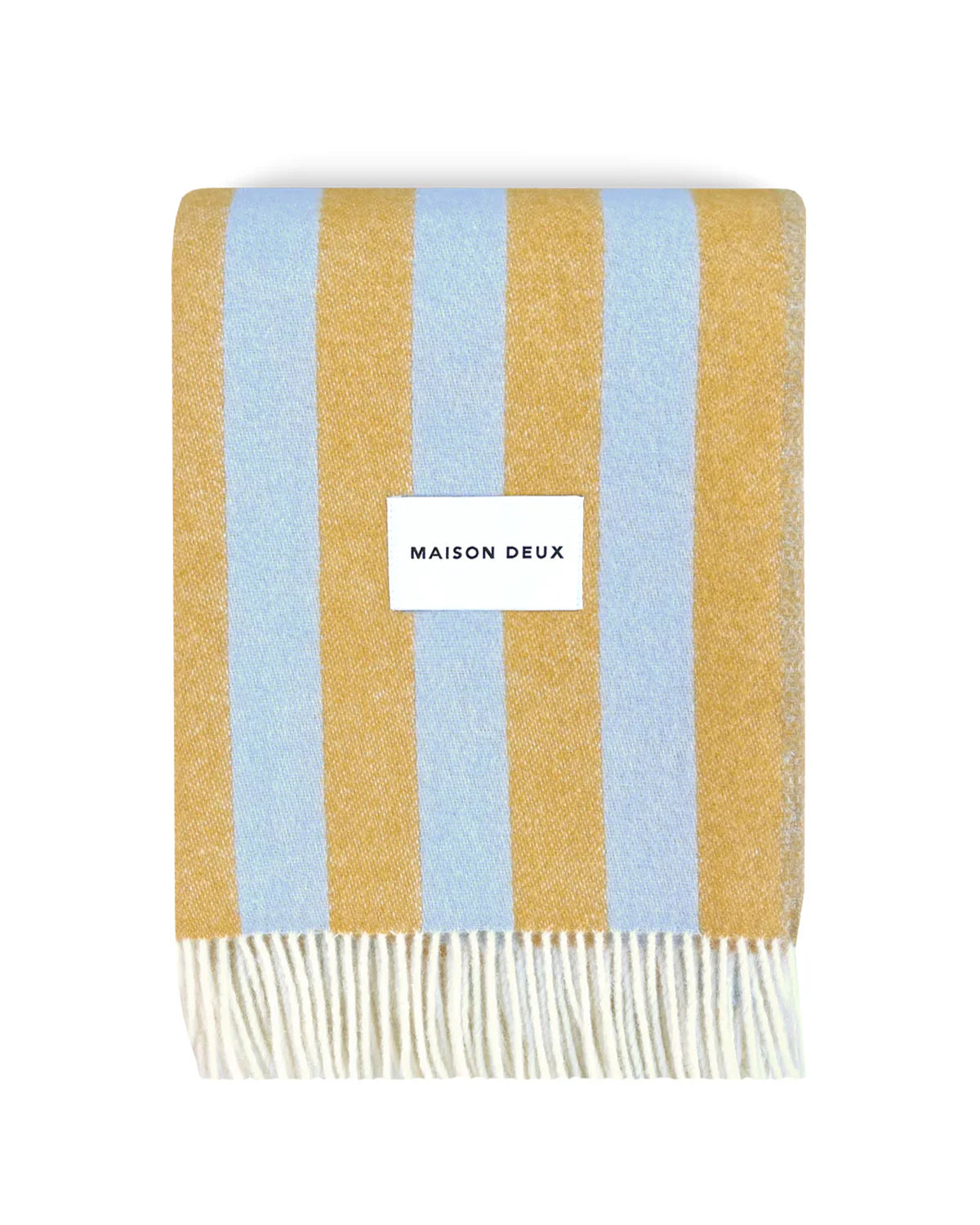 Blanket CANDY WRAP Ice Blue / Honey 4.25 x 6.5 ft by Maison Deux