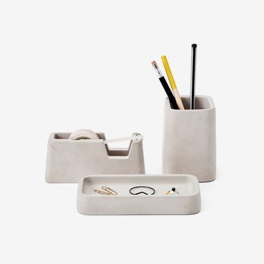 Concrete Desk Set by Magnus Pettersen