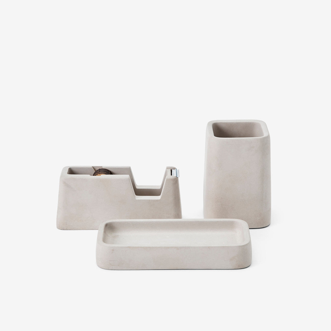 Concrete Desk Set by Magnus Pettersen