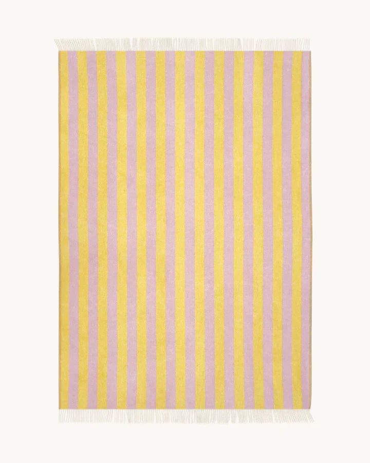 Blanket CANDY WRAP Pink / Yellow 4.25 x 6.5 ft by Maison Deux