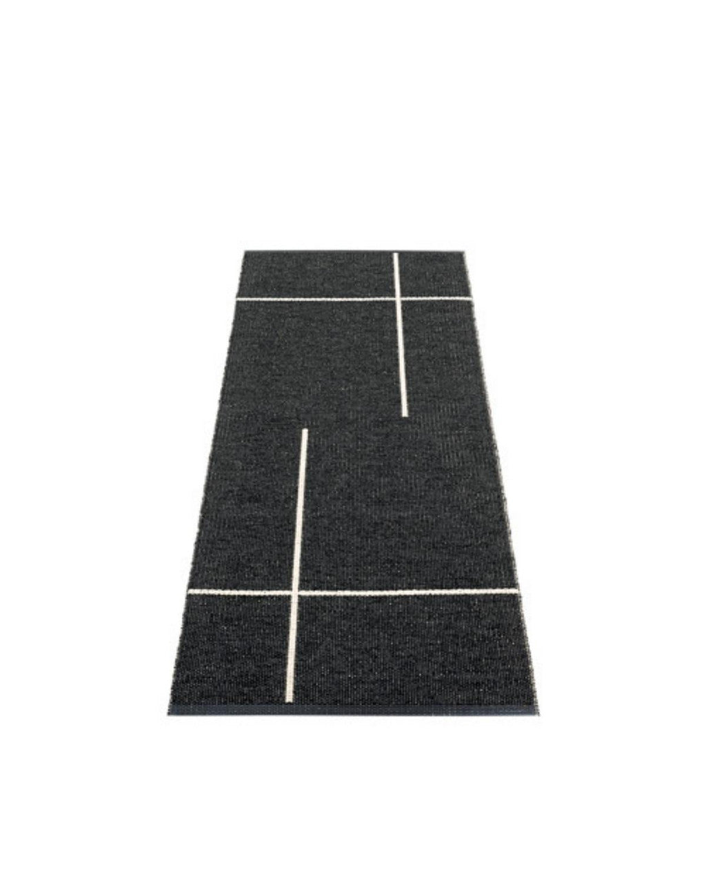 Rug FRED Black by Pappelina