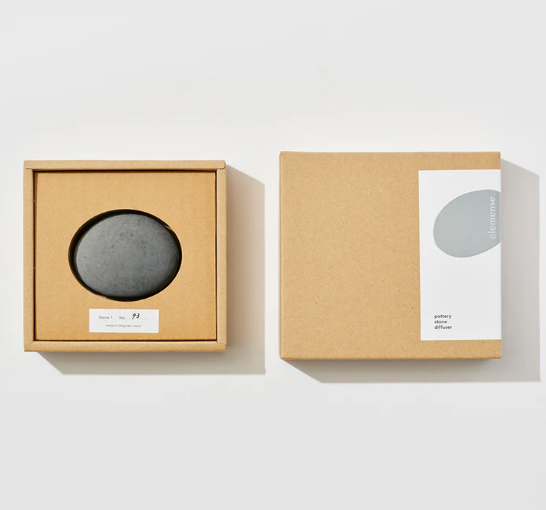 POTTERY STONE DIFFUSER - GRAY BY ELEMENSE