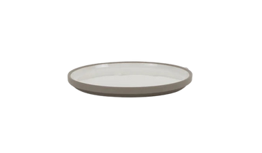 Hasami Porcelain Plate (Gloss Ash White) 5 5/8 in x 7/16 in (HAW102)