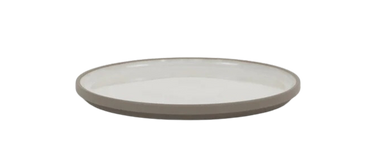 Hasami Porcelain Plate (Gloss Ash White) 7 3/8 in x 7/16 in (HAW103)