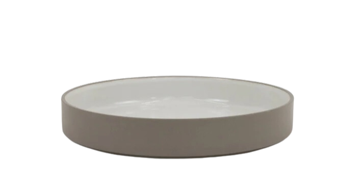 Hasami Porcelain Bowl (Gloss Ash White) 8 5/8 in x 7/16 in (HAW110)