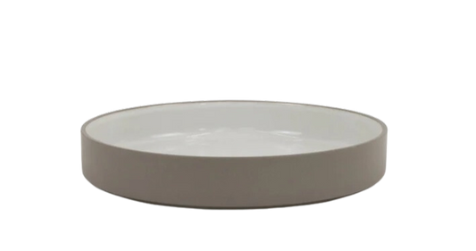Hasami Porcelain Bowl (Gloss Ash White) 8 5/8 in x 7/16 in (HAW110)