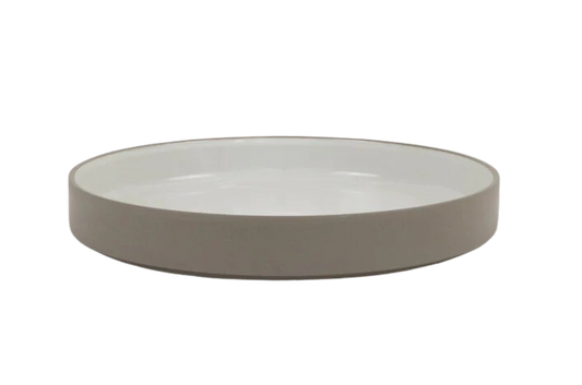 Hasami Porcelain Bowl (Gloss Ash White) 10 in x 7/16 in (HAW111)