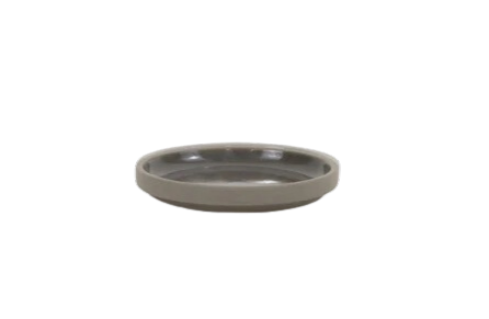Hasami Porcelain Plate (Gloss Dark Grey) 3 3/8 in x 7/16 in (HDG101)