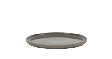 Hasami Porcelain Plate (Gloss Dark Grey) 7 3/8 in x 7/16 in (HDG103)