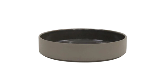 Hasami Porcelain Bowl (Gloss Dark Grey) 7 3/8 in x 17/16 in (HDG109)