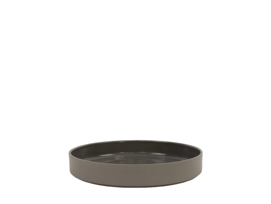 Hasami Porcelain Bowl (Gloss Dark Grey) 8 5/8 in x 7/16 in (HDG110)