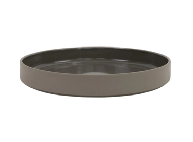 Hasami Porcelain Bowl (Gloss Dark Grey) 10 in x 7/16 in (HDG111)