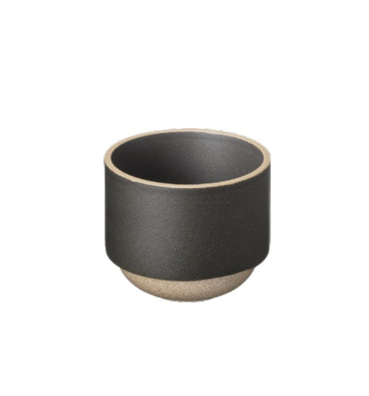 HASAMI PORCELAIN LATTE CUP IN BLACK 8.4 OZ