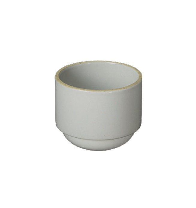 HASAMI PORCELAIN LATTE CUP IN GLOSS GREY 8.4 OZ