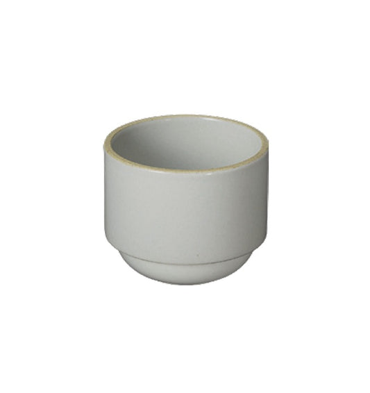 HASAMI PORCELAIN LATTE CUP IN GLOSS GREY 8.4 OZ