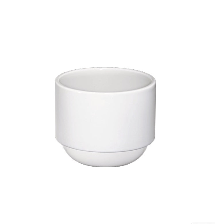 HASAMI PORCELAIN LATTE CUP IN MATTE WHITE 8.4 OZ