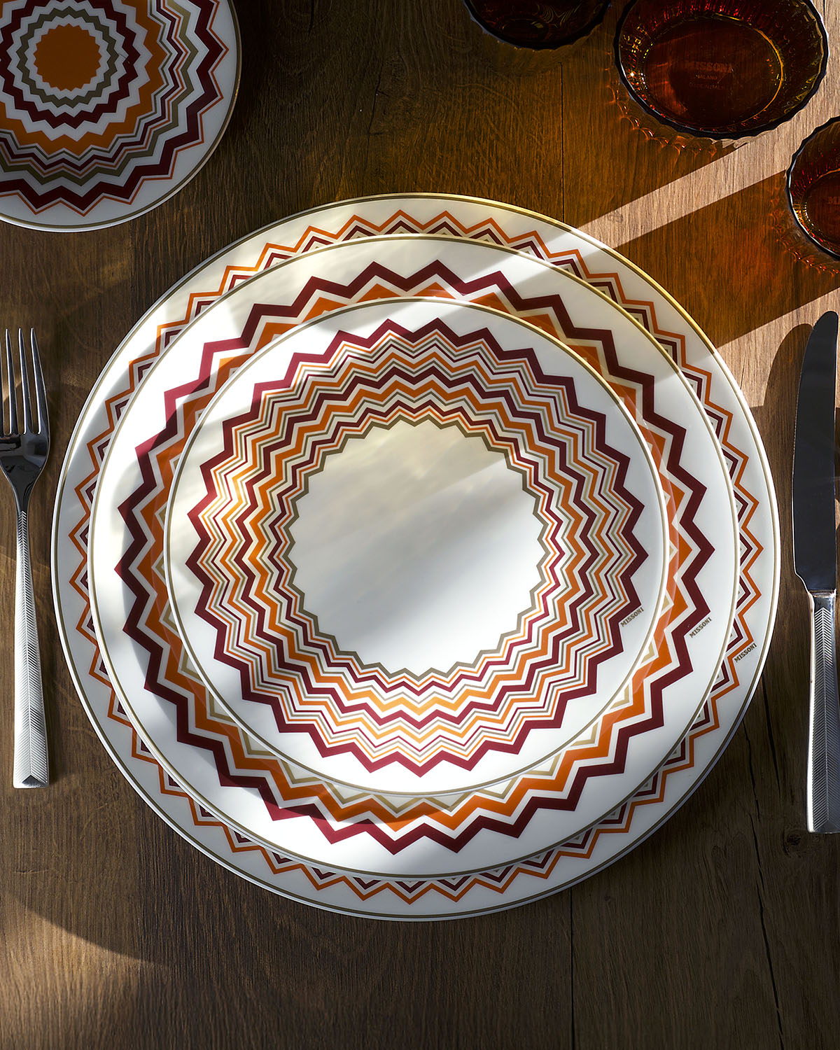 Missoni Home Bread and Butter Plates ICONIC Set of 2 diam. 6"