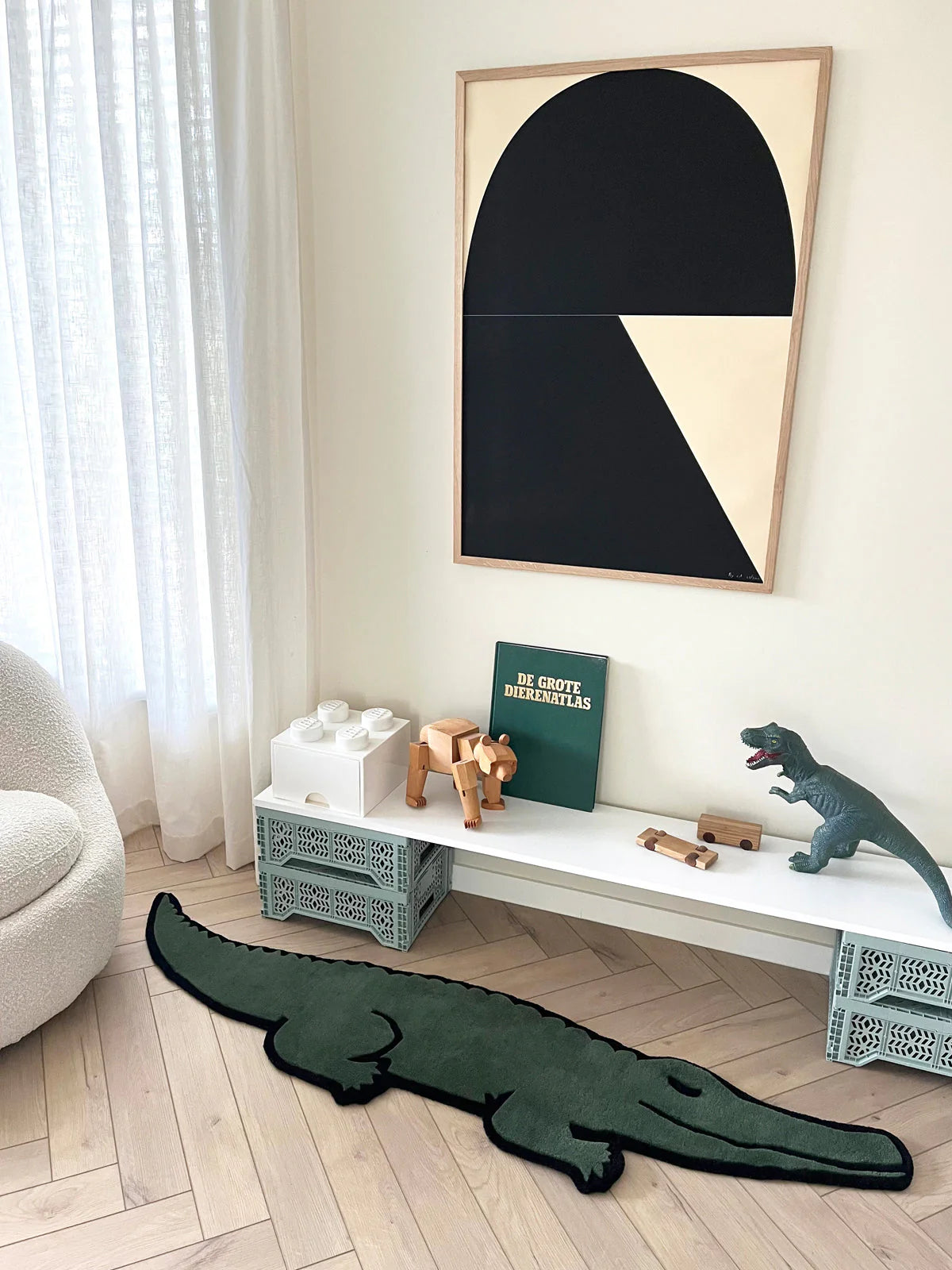 Rug CROCODILE 5.9 x 1.4 ft by Maison Deux x Miffy