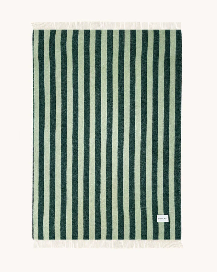 Blanket CANDY WRAP Green / Sage 4.25 x 6.5 ft by Maison Deux