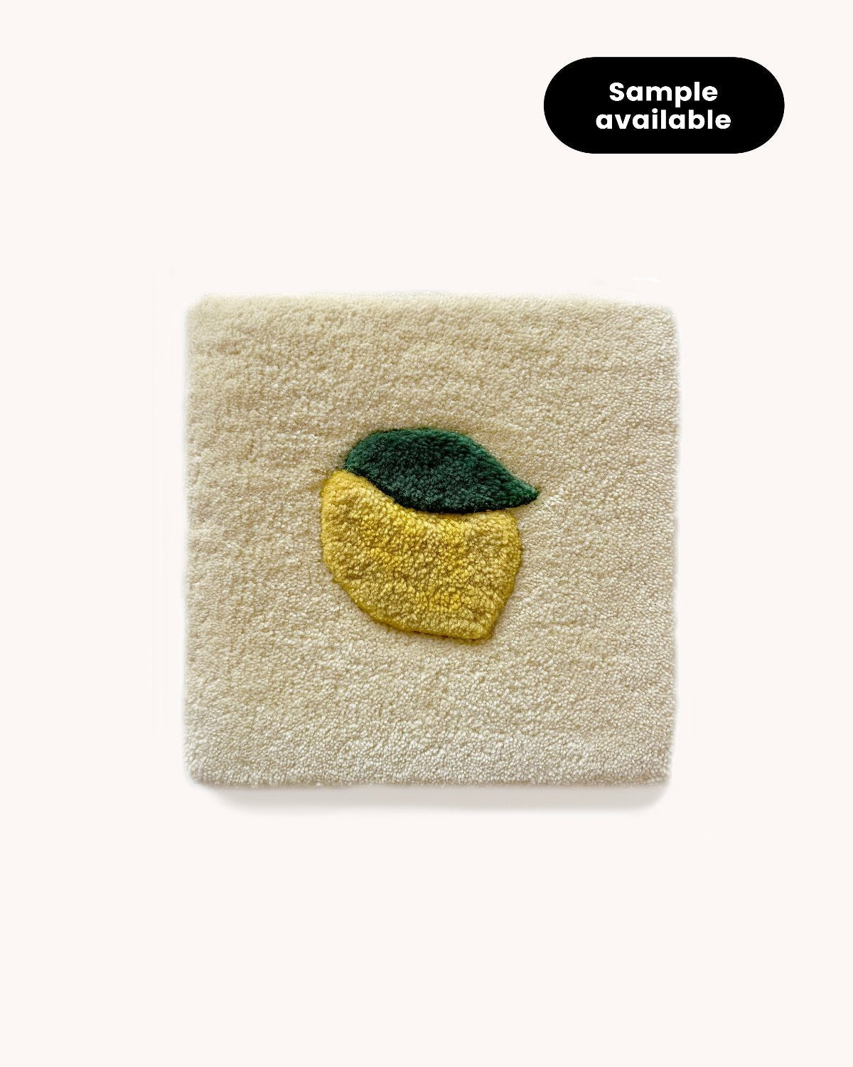 Rug LEMONS Cream / Yellow Print 5.5 x 7.9ft