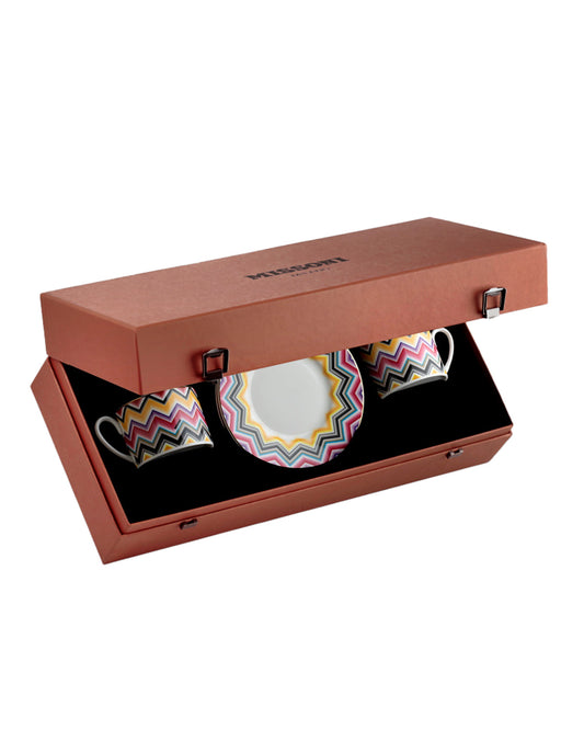 Missoni Home MARRAKECH Luxury box Set 2 Pcs. Tea Cup & Saucer