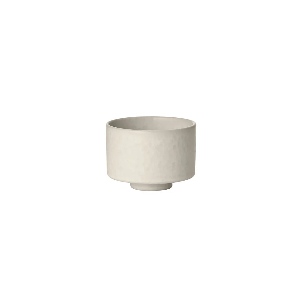 Set of 4 MAKOTO Stoneware Japanese Inspired Mug Without Handle - Coffee, Tea or Espresso Cup With Pedestal by Blomus