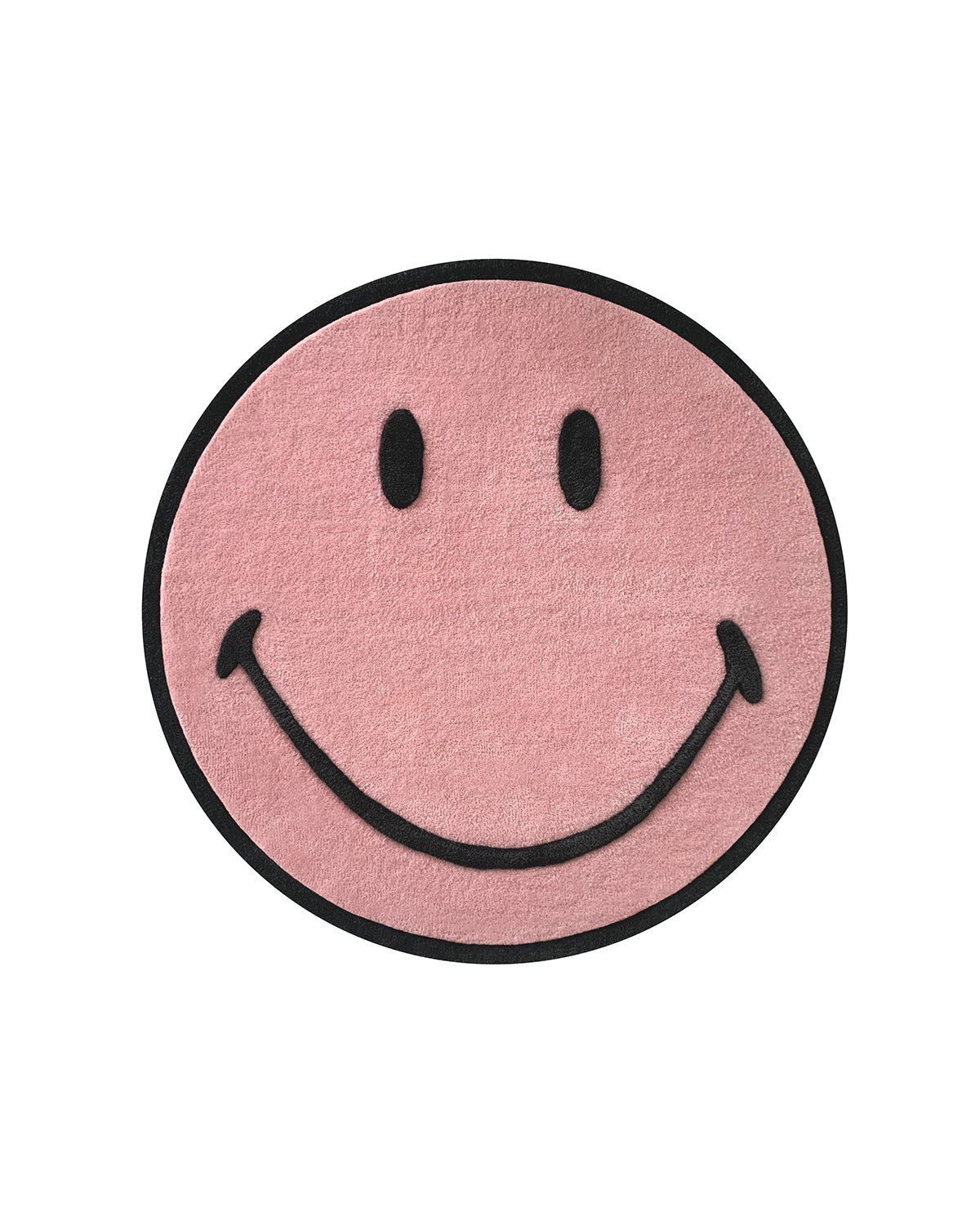 Rug SMILEY Pink Round Diam. 3.2ft