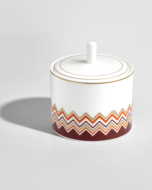 Missoni Home Sugar Pot ICONIC diam. 3.3", H 3.5"