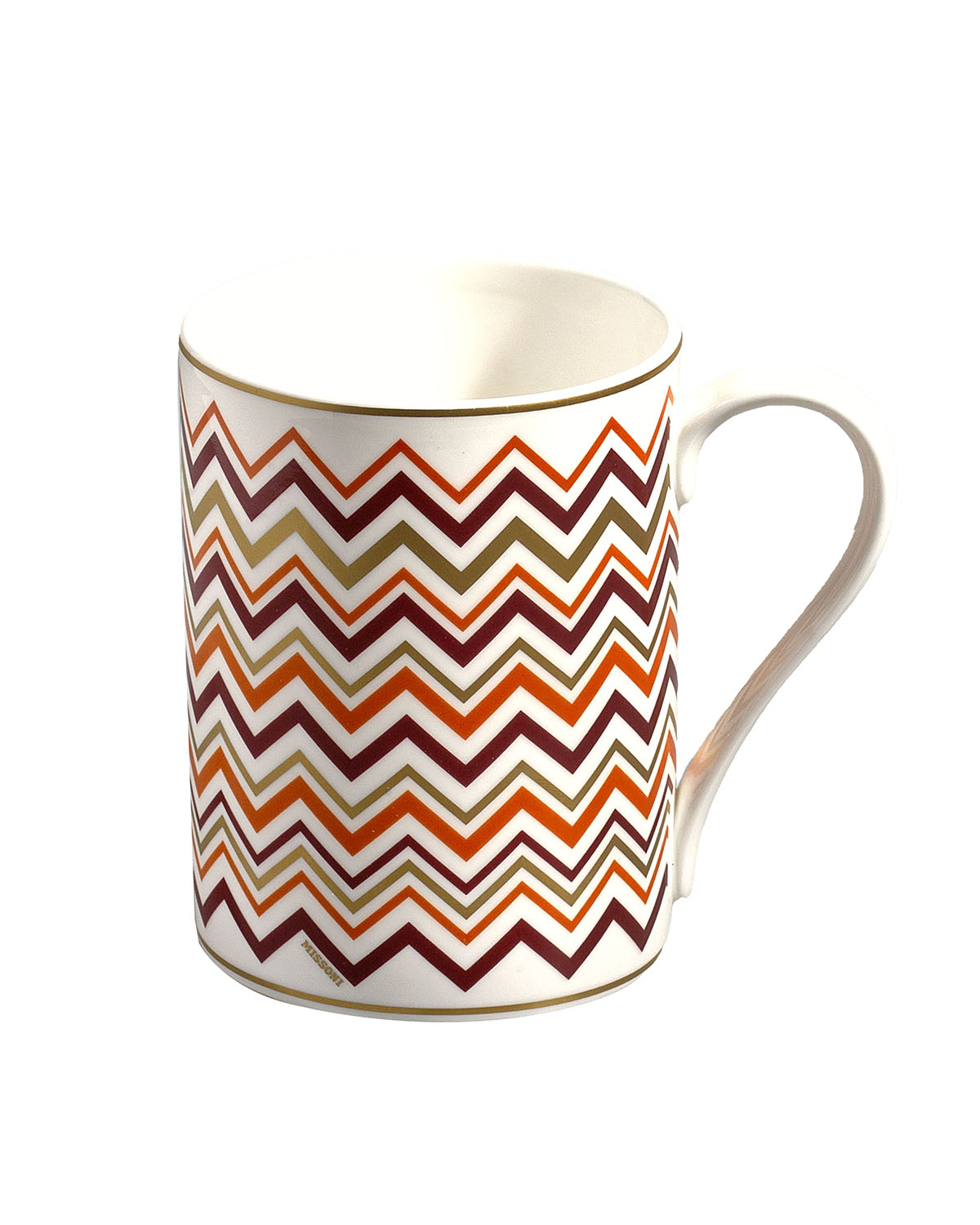 Missoni Home Mug Cup ICONIC in Luxury Box diam. 3", H 3.9", cap. 12.5 oz