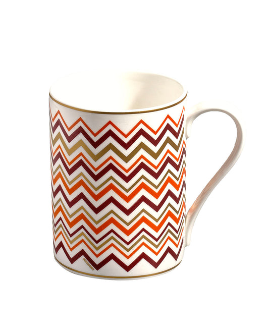 Missoni Home Mug Cup ICONIC in Luxury Box diam. 3", H 3.9", cap. 12.5 oz