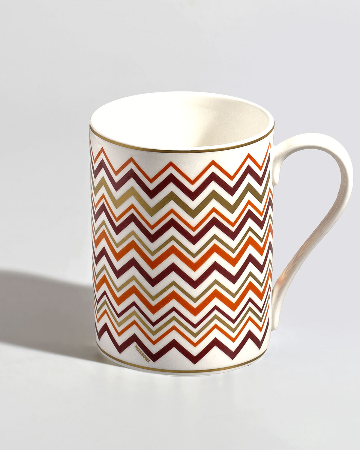 Missoni Home Mug Cup ICONIC in Luxury Box diam. 3", H 3.9", cap. 12.5 oz