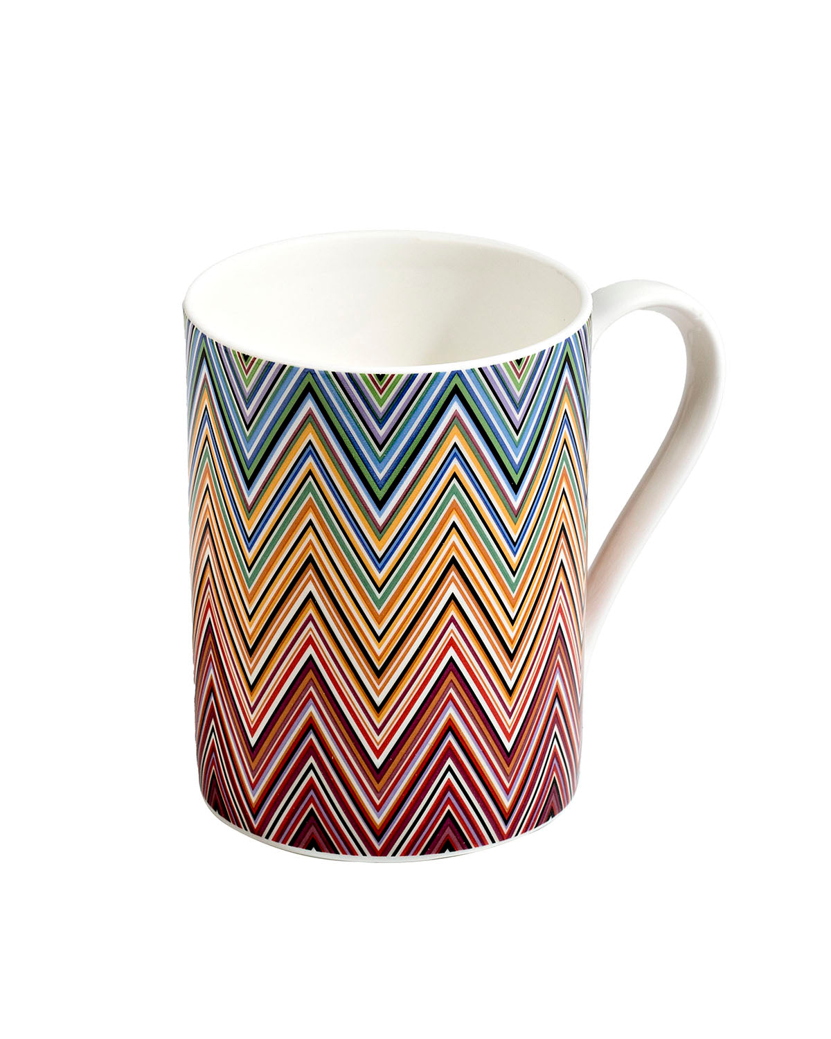 Missoni Home Mug Cup ZIG ZAG in Luxury Box Jarris 156 diam. 3", H 3.9", cap. 12.5 oz