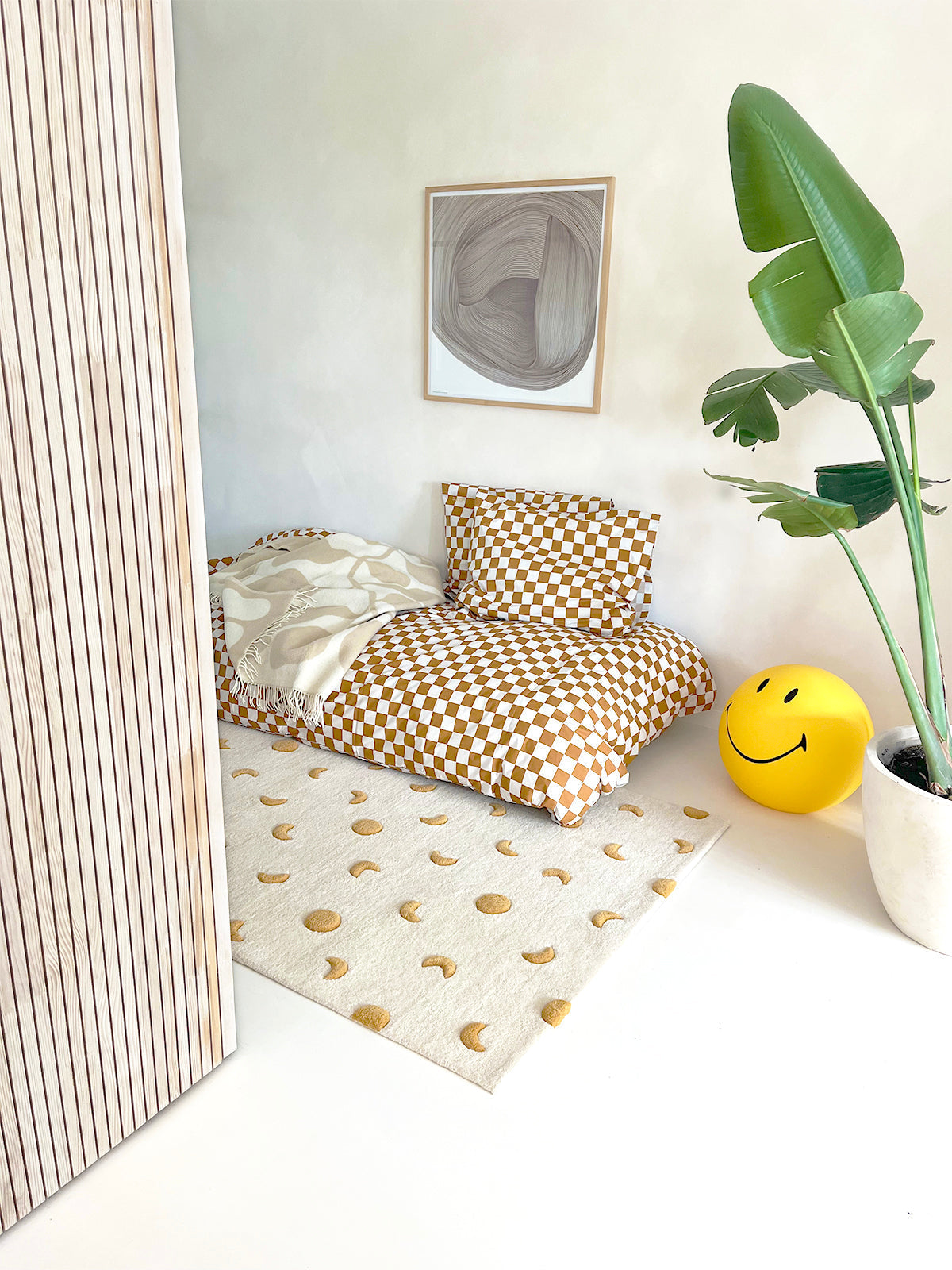 Rug MOONS Cream / Gold 6.5 x 9.8ft