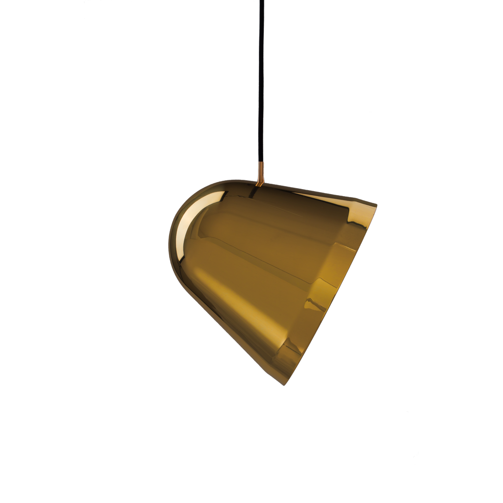 Tilt Brass Pendant - Large by  NYTA