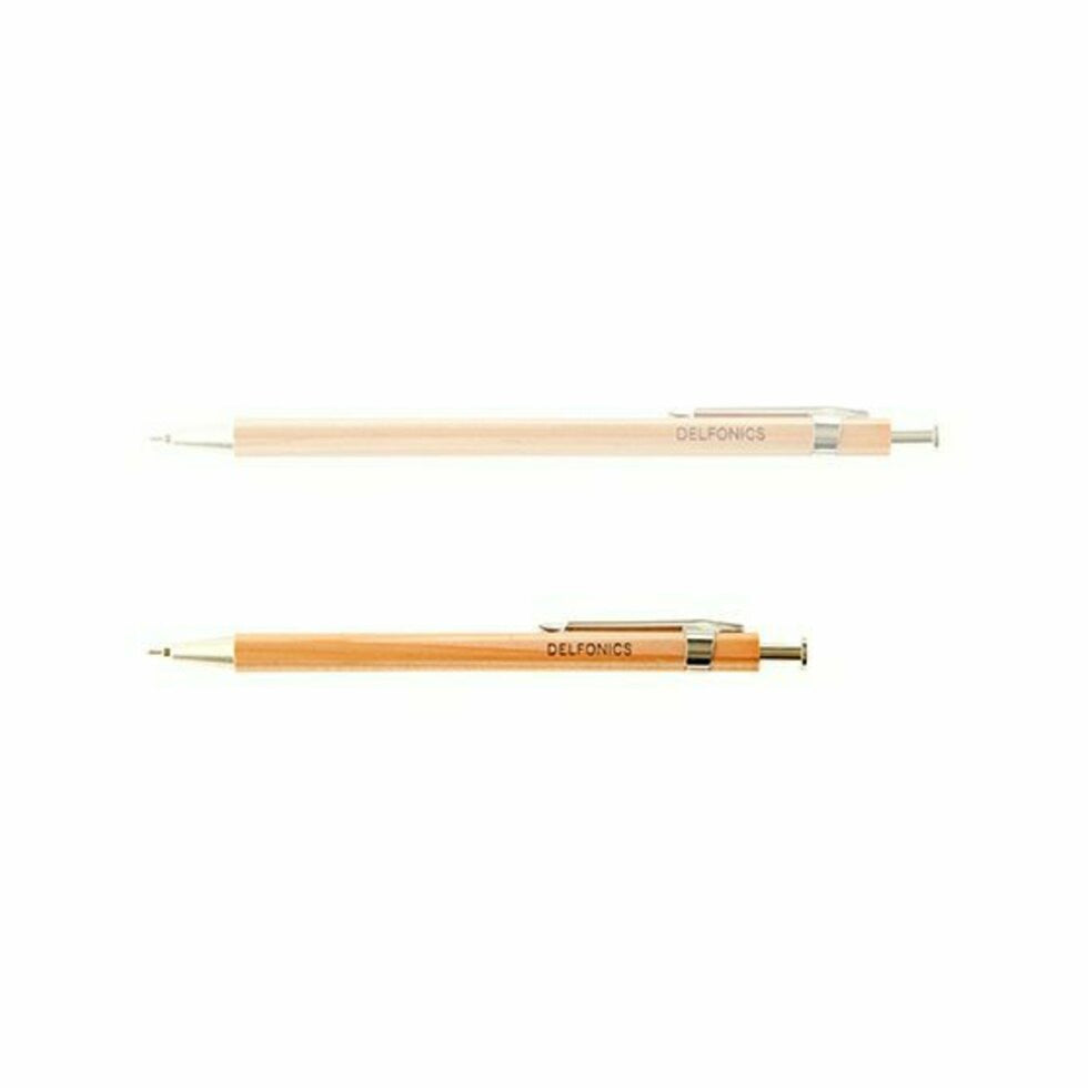 Delfonics Wood Ball Pen 6" - silver