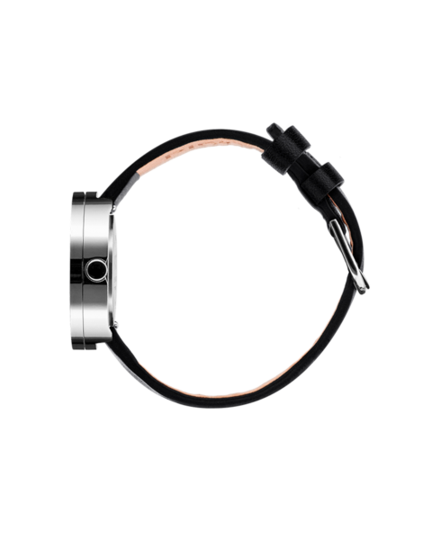 PICTO 30 mm / Black dial / Black leather strap