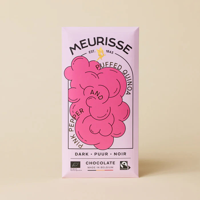Meurisse - Chocolate Bar - Puffed Quinoa Pepper - Dark Chocolate 73%