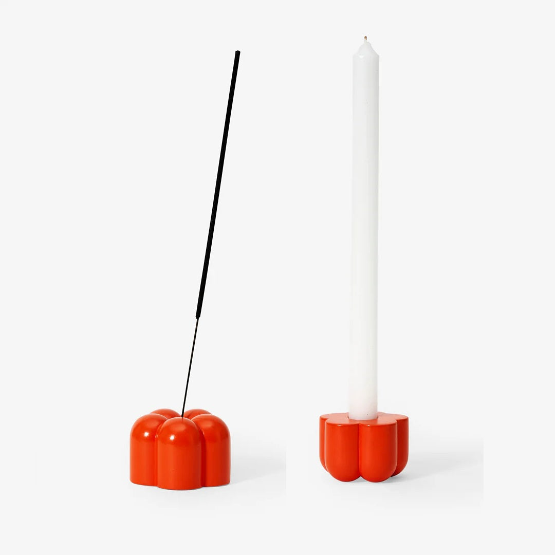 Poppy Candle & Incense Holder
