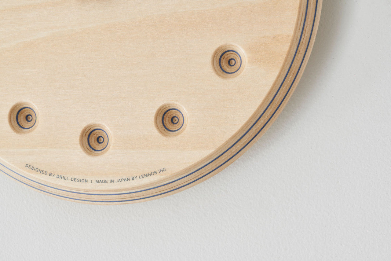 Paper-Wood Dot  NV Clock by Lemnos