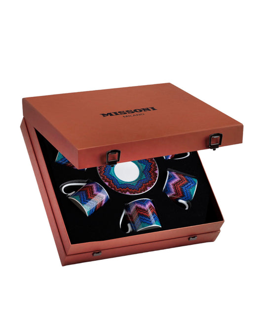 Missoni Home STARLIGHT Luxury box Set 6 Pcs. Coffee Cup & Saucer