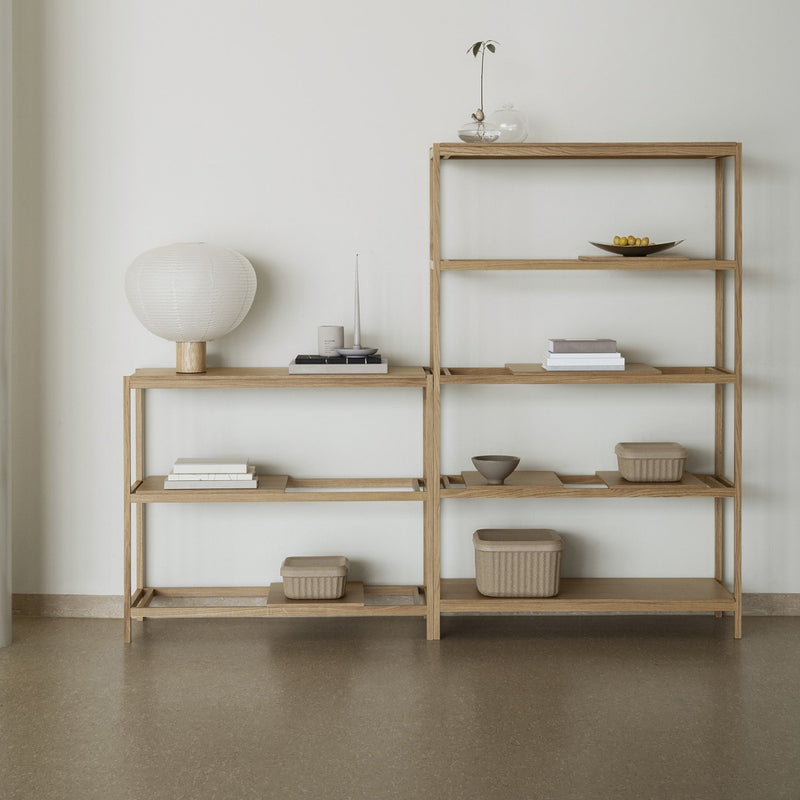 SUKOYA Oak Shelving Unit - 5 Shelf