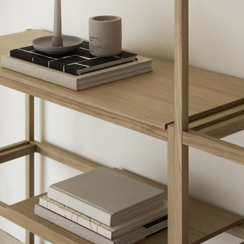 SUKOYA Oak Shelving Unit - 5 Shelf