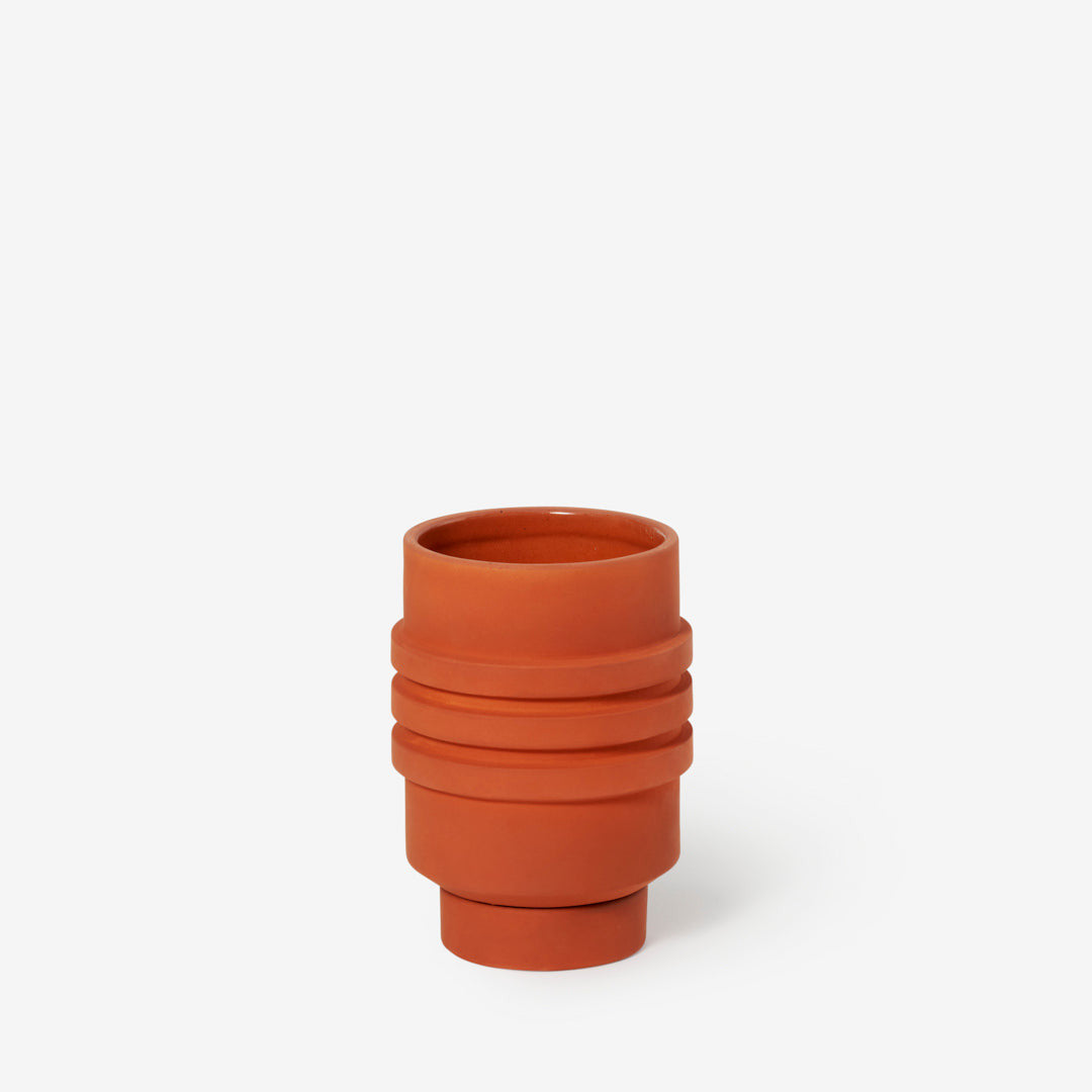 Strata Plant Vessel - Terracotta by Simone Brewster