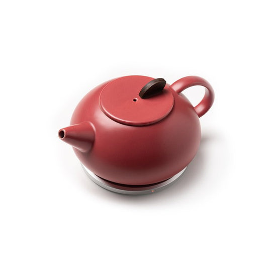 Leiph Self Heating Teapot Set - Coral Red