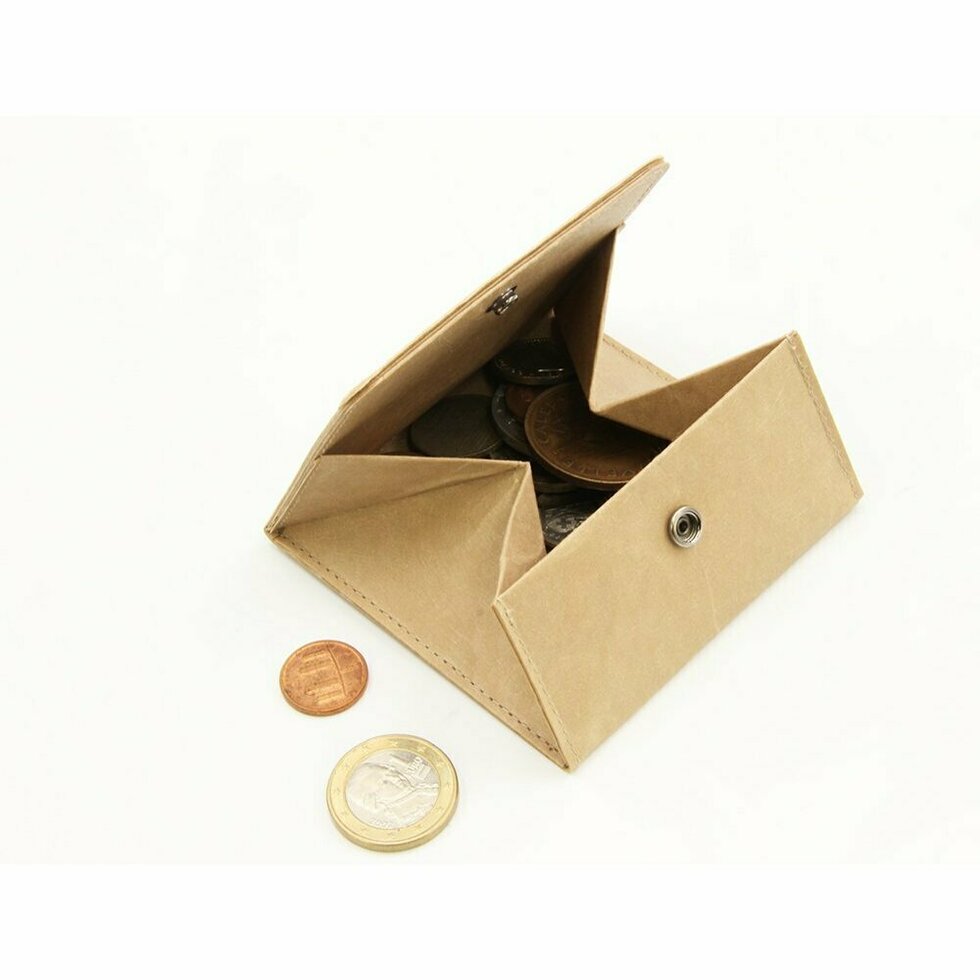 SIWA COIN CASE WITH SNAP (Grey)