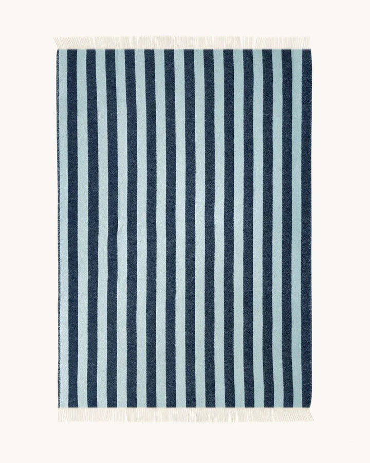 Blanket CANDY WRAP Navy / Ice Blue 4.25 x 6.5 ft by Maison Deux