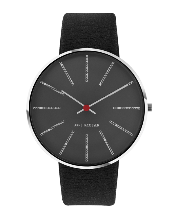 Bankers 40 mm Watch (53118-2001P) by Arne Jacobsen