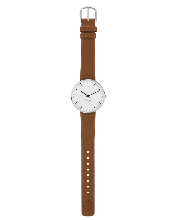 City Hall 34mm Watch (53201-1617S) by Arne Jacobsen
