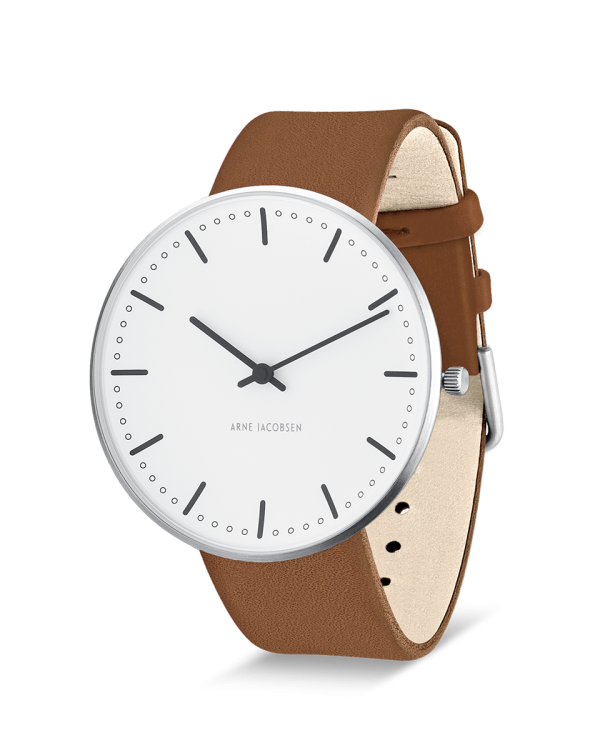 City Hall 40mm Watch (53202-2017S) by Arne Jacobsen