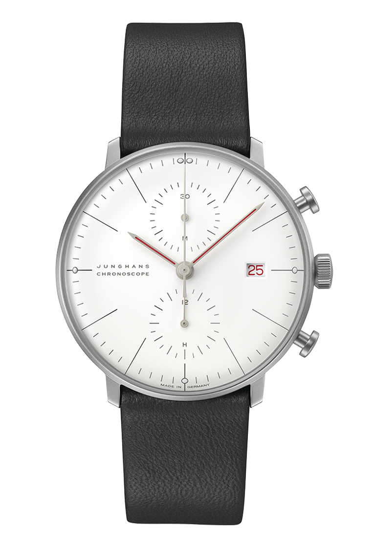 max bill Chronoscope Bauhaus Watch 27/4303.02 by Junghans